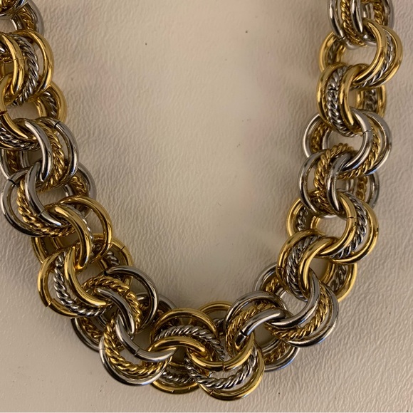 Talbots Two-Tone Chain Necklace - Picture 2 of 3